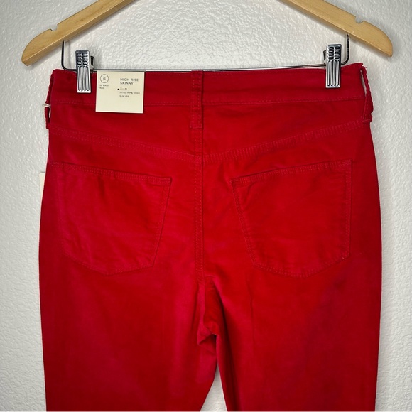 Universal Thread Red Velvet High Rise Ankle Cropped Skinny Jeans - Picture 6 of 10